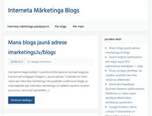 Tablet Screenshot of blogs.svmarketing.lv